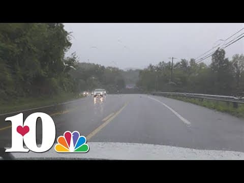 We're checking road conditions in the rain