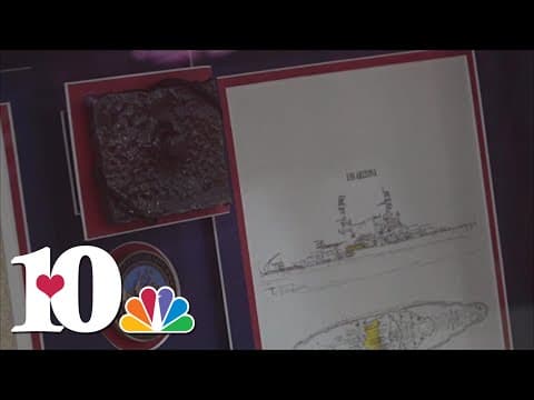 Piece of U.S.S. Arizona, a relic of Pearl Harbor attack, brought to Bearden Middle School