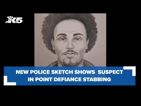 New sketch shows possible suspect in Point Defiance stabbing