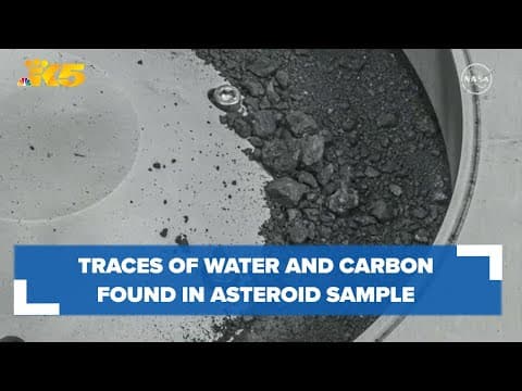 Traces of water and carbon found on asteroid sample recently returned to Earth