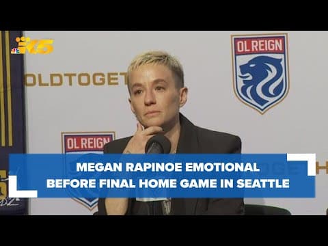 Megan Rapinoe says she'll always call Seattle 'home' before final home game with OL Reign