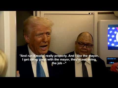 Trump says federal government should 'take over' DC, backing congressional GOP push