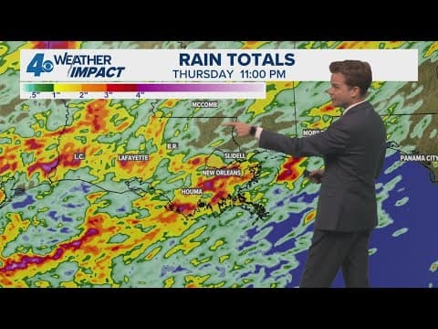 New Orleans Weather: Thunderstorms more likely Wednesday & Thursday