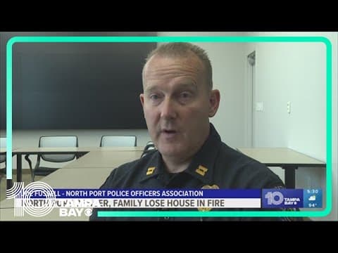 North Port Officer, family lose house in fire