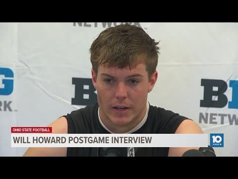 Will Howard postgame interview | Ohio State vs. Penn State