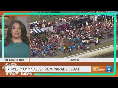 Elderly man hospitalized after falling off float during Gasparilla Pirate Fest
