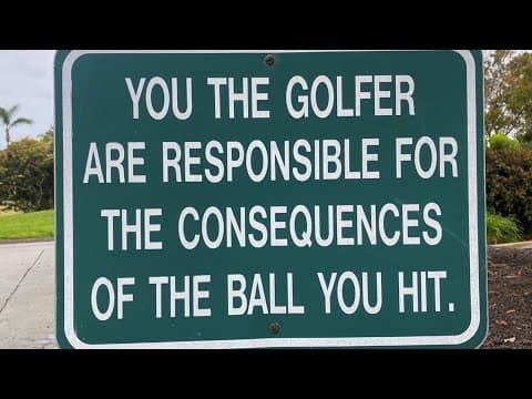 San Diego streets turned to driving ranges with golf balls hit from city owned courses