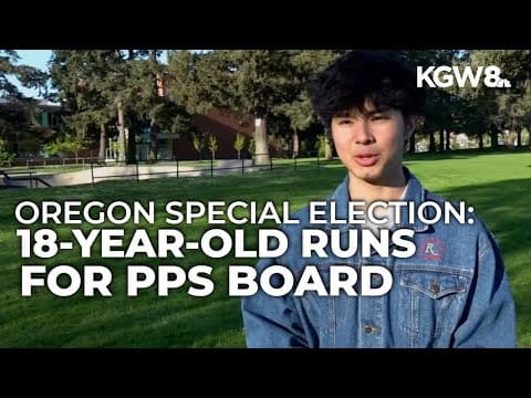Portland high school senior runs for school board seat in Oregon's special election
