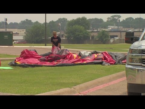 Students at Mesquite elementary school injured after wind gust lifts bounce house