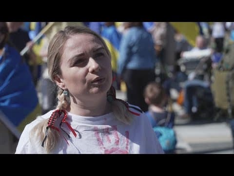 Russia-Ukraine war third anniversary: Dallas demonstrators call for U.S. to support Ukraine