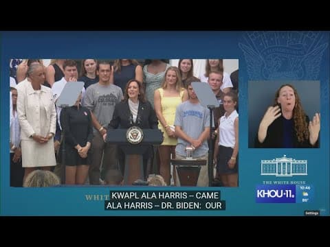 Vice President Kamala Harris on President Joe Biden: 'Our president fights for the American people e