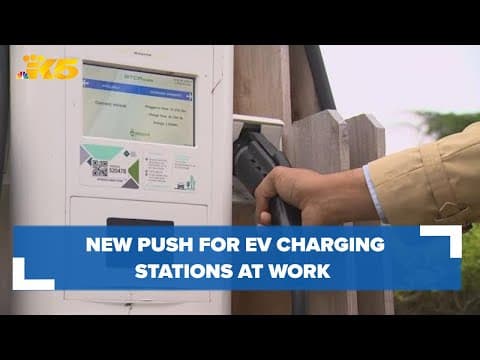 New push for EV charging stations at work