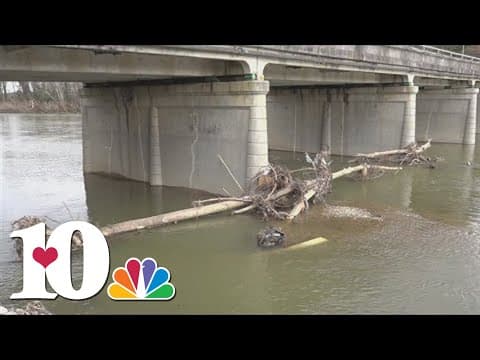 7 pumps around the size of a Volkswagen Beetle swept into Pigeon River, Cocke County EMA says