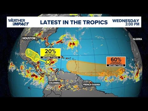 Tropical update: National Hurricane Center watching two spots