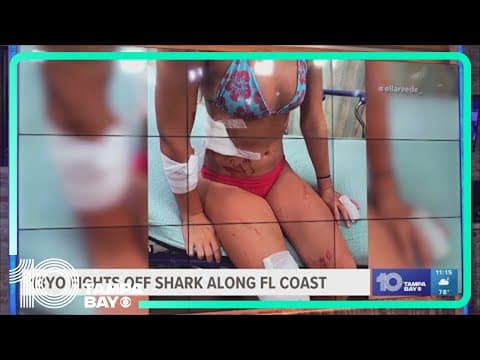 Florida teen fights off shark while swimming at Fort Pierce Inlet State Park