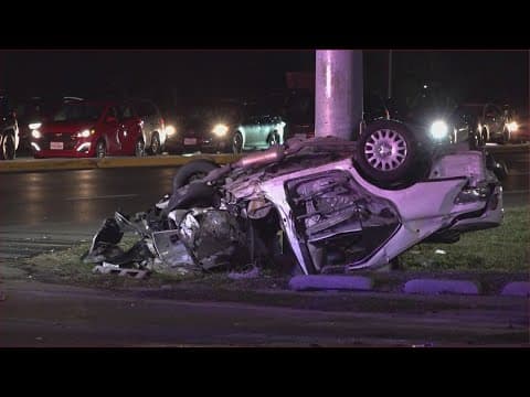 Three people injured after chase that started in Splendora ends in crash in Humble