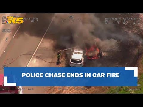 Police chase that spanned multiple cities ends in car fire
