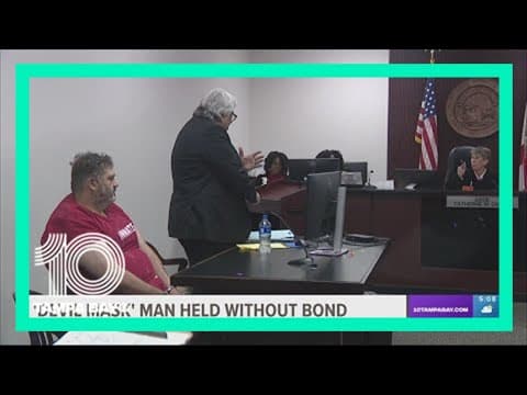 'Devil mask' man held without bond, facing new charges