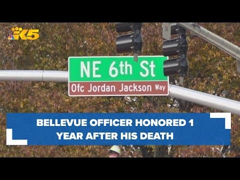 Bellevue street renamed to honor fallen officer 1 year after his passing