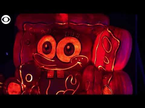 Spooky Pumpkins Transformed for Halloween Display