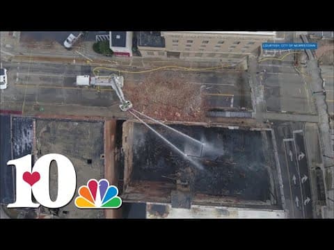 Morristown working to reopen closed portions of road near burned building