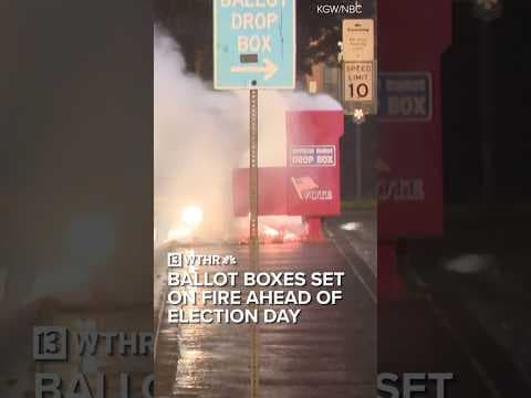 Ballot boxes set on fire just days away from Election Day