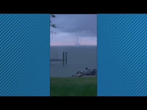 Maryland man spots massive waterspout over Potomac