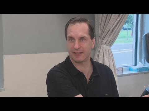 Man recovering from brain tumor gets to play hockey again