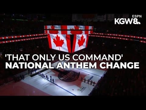 Singer of Canadian anthem at 4 Nations Face-Off changes lyric to protest Trump's 51st state remarks