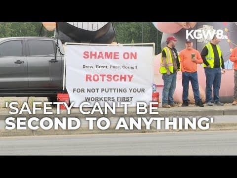 Vancouver construction workers protest safety violations at Rotschy HQ