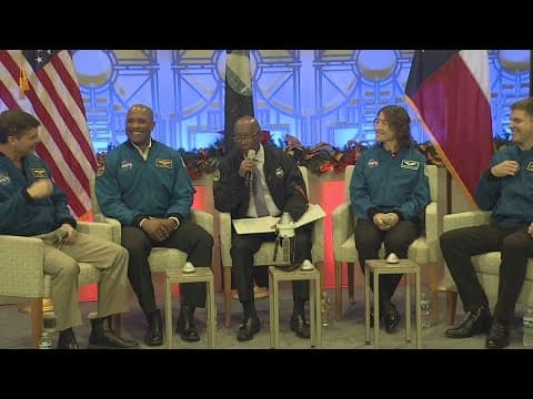 'We're the four lucky ones' | Artemis 2 astronauts talk in Houston about next year's mission