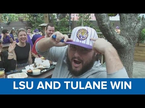 Fans excited after big wins for Tulane and LSU