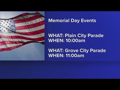 Memorial Day ceremonies, parades being held in central Ohio