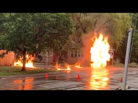 St. Paul homes evacuated, gas line shut down after natural gas fire