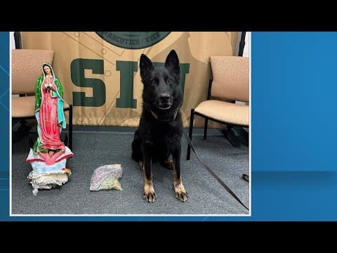 Thousands of fentanyl pills found hidden in statue of Virgen Mary, police say