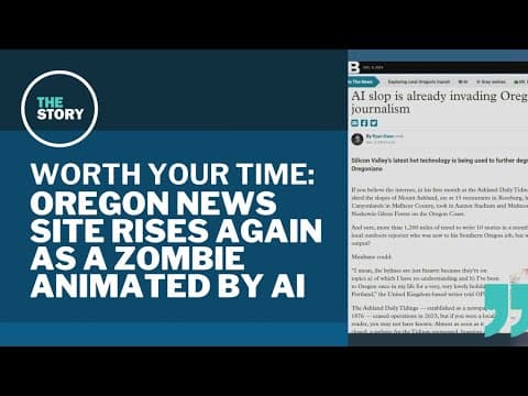 Defunct Oregon newspaper revived with stories plagiarized by AI | Worth Your Time