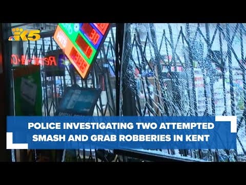 BREAKING: Police investigating two attempted smash and grab robberies