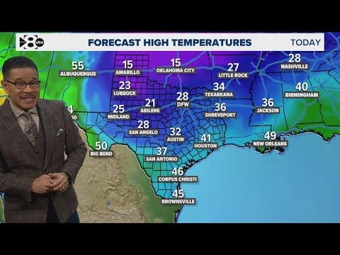 DFW Weather: Extreme cold moves into North Texas as precipitation moves out