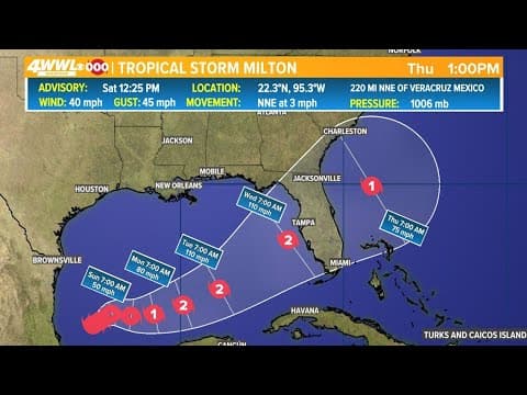 Watch Live: Tropical Storm Milton forms in the Gulf, headed to Florida as hurricane