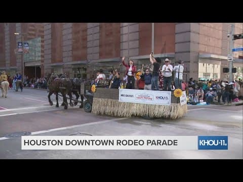 KHOU 11 rides in the Houston Livestock Show & Rodeo parade