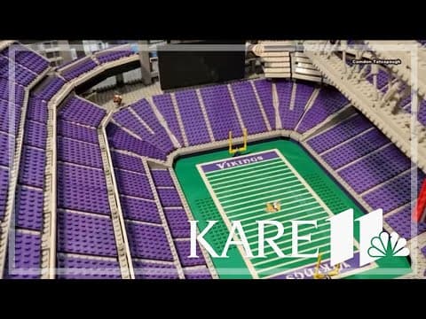 Vikings fan builds LEGO model of U.S. Bank Stadium
