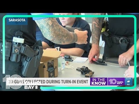 Sarasota PD collects 30 firearms during 'Done with a Gun' turn-in event