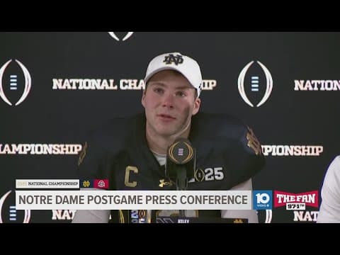 Notre Dame postgame press conference | Marcus Freeman, Riley Leonard, Jack Kiser