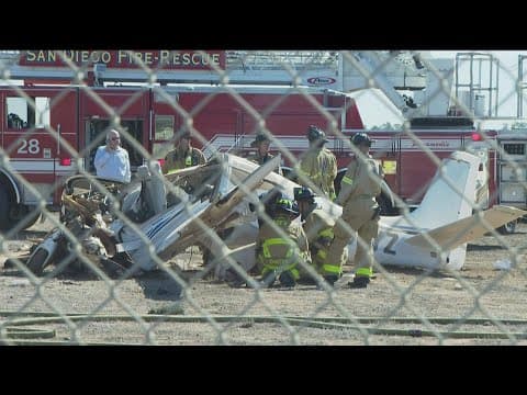 One person killed after plane crashes at Montgomery-Gibbs Airport