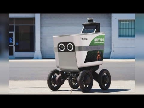 Sidewalk robots and drones to team up to deliver food in Dallas