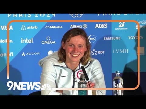 Katie Ledecky Talks to Media After History-Making Gold Medal 1,500 Freestyle Win