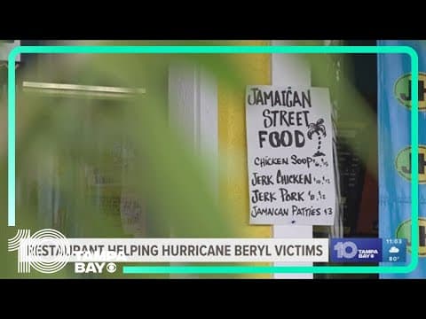 Jerk Hut restaurant in Tampa collecting donations to help victims of Beryl in the Caribbean
