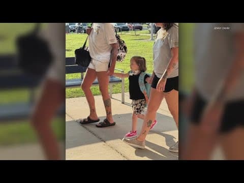 Community, first responders escort Whiteland student battling cancer to first day of school