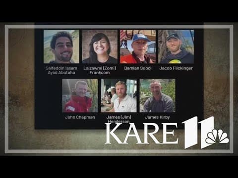 Bodies of 6 foreign aid workers slain in Israeli strikes are transported out of Gaza