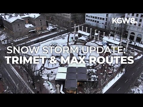 What TriMet riders should know with the winter storm